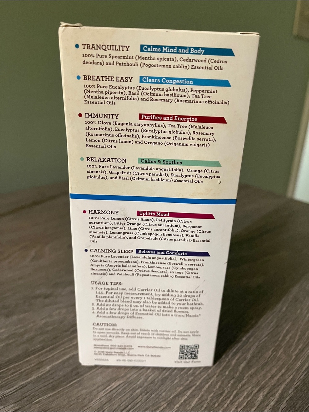 Guru Nanda Top 6 Blends Essential Oil Pack - Picture 3 of 3
